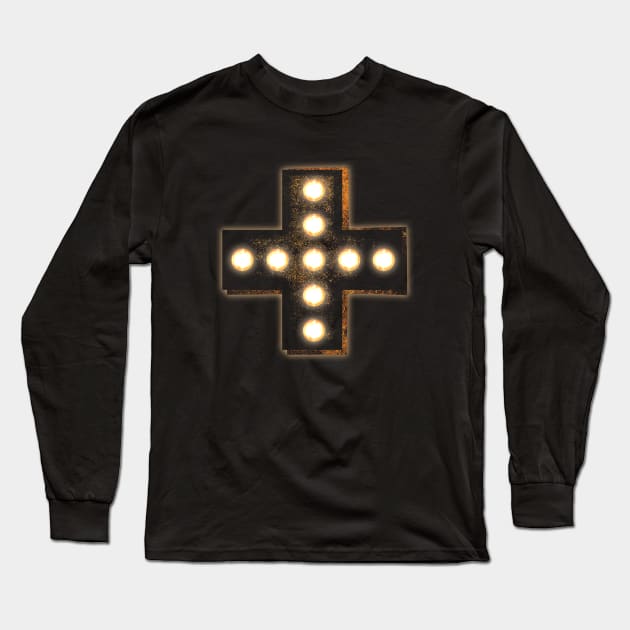 Marquee Cross Long Sleeve T-Shirt by bronzarino